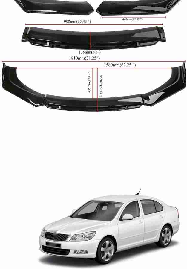 XZRTZ Car Front Bumper Spoiler Splitter Body Kit Side Skirt Front