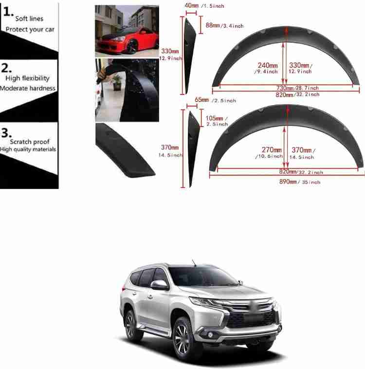 Pajero sport store fender flares