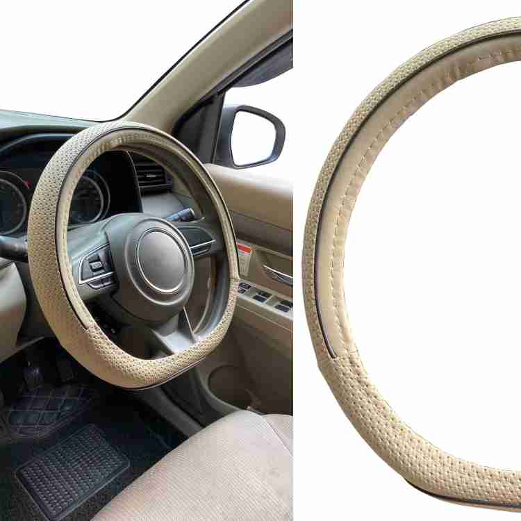 Beige steering shop wheel cover