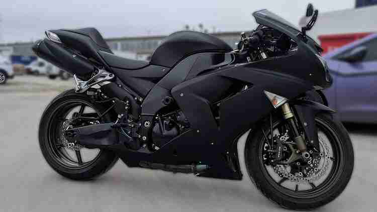 Matte black crotch rocket discount