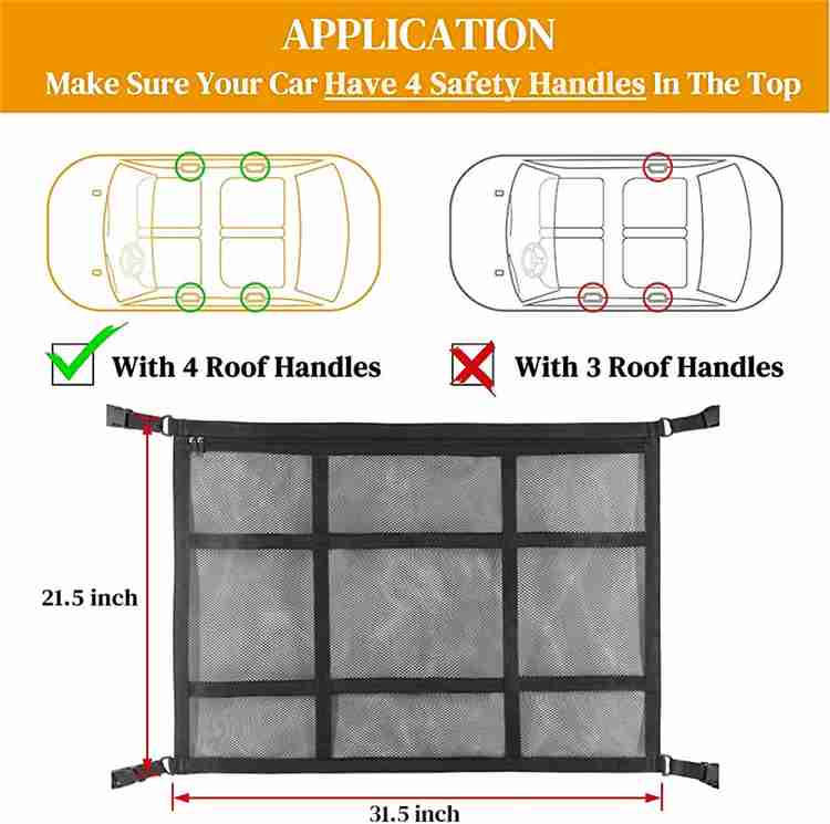 Car roof sales storage net