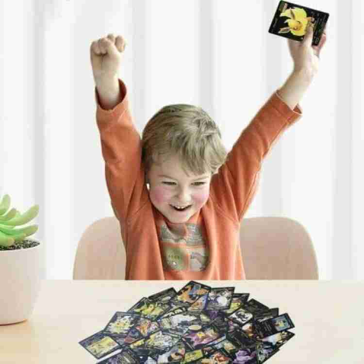 Buy MOONZA Waterproof 55pcs Pokemon TCG Black Foil Card Box V Series Vmax  Gx Ex Cards (Black) Online at Best Prices in India - JioMart.