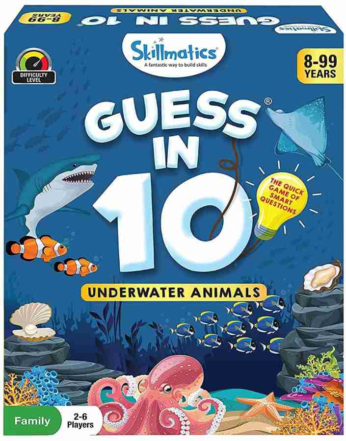 Skillmatics Card Game Guess in 10 Underwater Animals Card Game Guess in 10 Underwater Animals shop for Skillmatics products in India. Flipkart