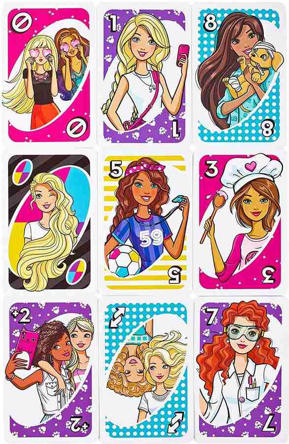 Uno barbie cards clearance