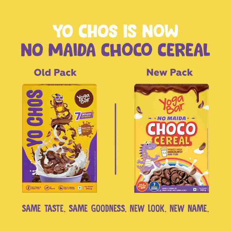 Yogabar No Maida Choco Cereal for Kids 345g, 5 Wholegrains & 2 Dals, High  Fiber Pouch Price in India - Buy Yogabar No Maida Choco Cereal for Kids  345g