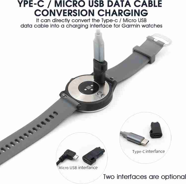 Verilux Garmin Watch Charger to Type C Adapter Compatible with Garmin Fenix Charging Pad Price in India Buy Verilux Garmin Watch Charger to Type C Adapter Compatible with Garmin Fenix Charging