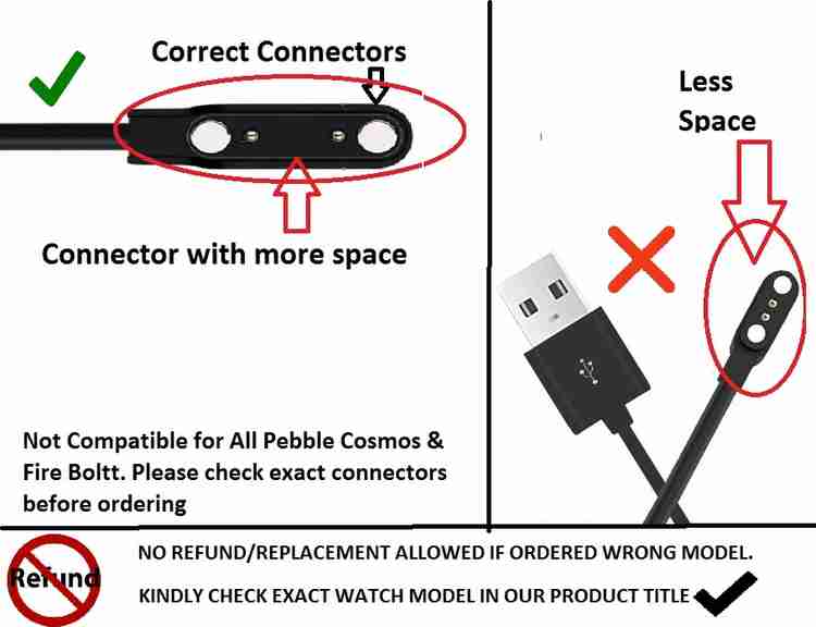ECellStreet USB Magnetic Charging Cable For Pebble PFB06 ZEN
