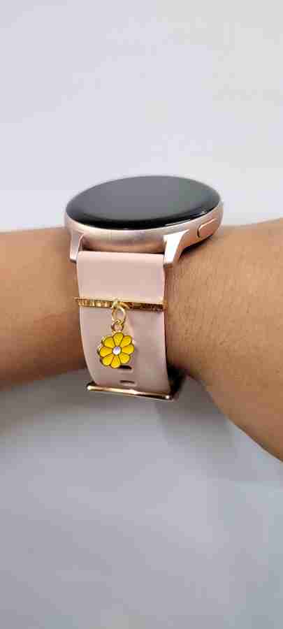 MOREL RING LOOP 24 MM WATCH CHARM WITH FLOWER SHAPE PENDANT FOR