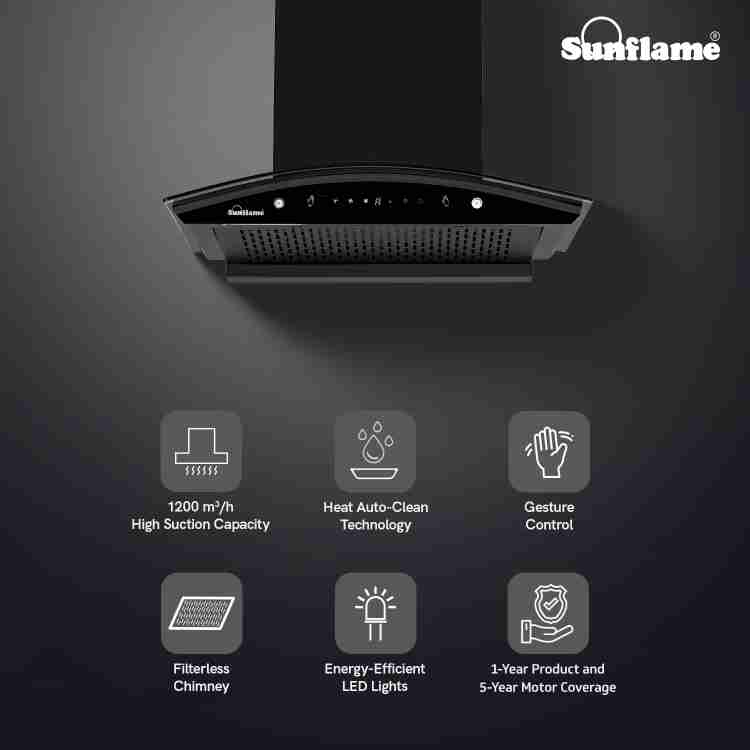 Sunflame filterless chimney cheap