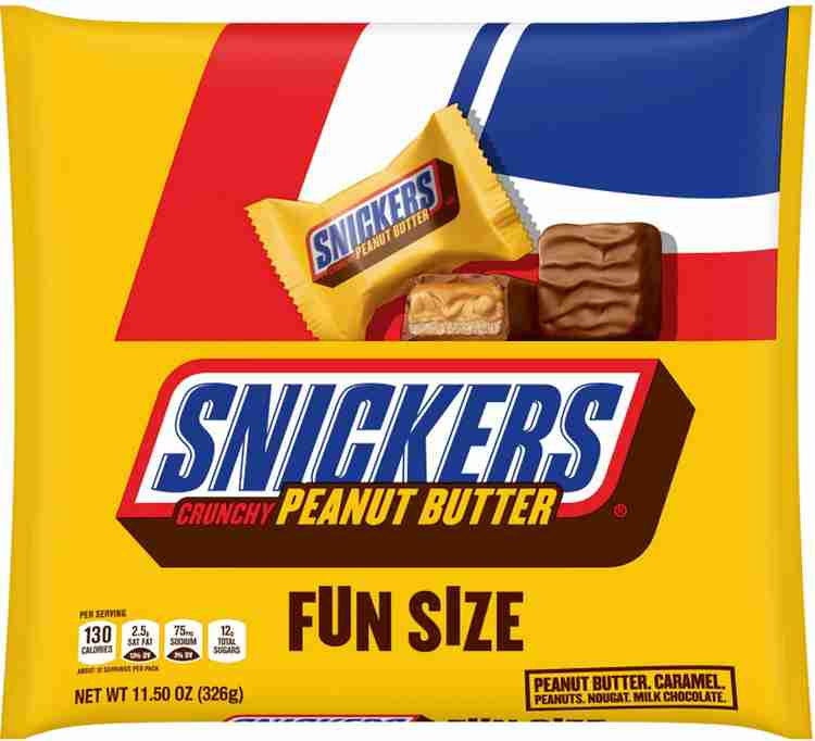SNICKERS Crunchy Peanut Butter Fun Size Caramel Nougat Bars Price