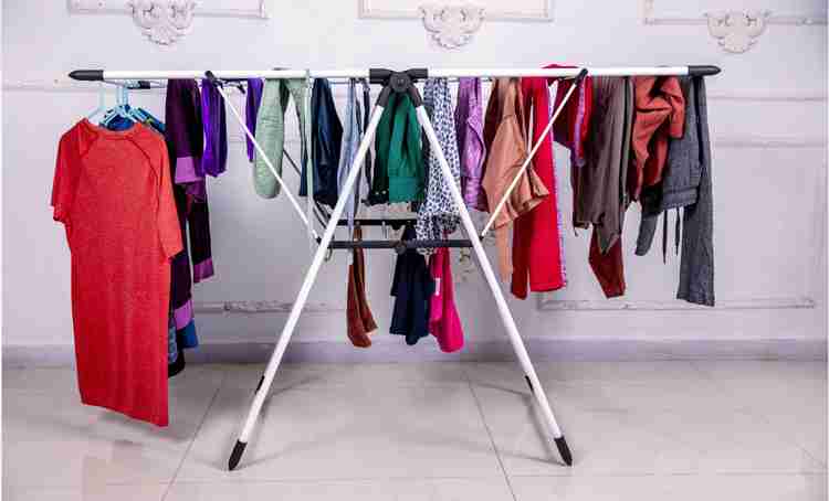 Home pro Steel Floor Cloth Dryer Stand Big Cloth Stand Adjustable Perfect for Indoor and Outdoor Use Drying Rack Price in India Buy Home pro Steel Floor Cloth Dryer Stand Big Cloth Stand