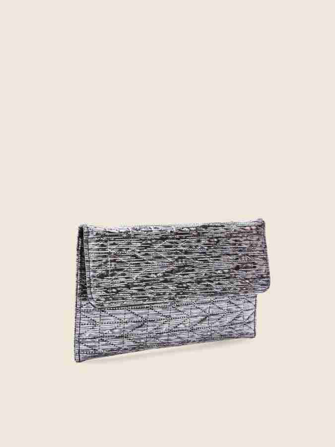 Dressberry Party Silver Clutch Metallic Price in India Flipkart