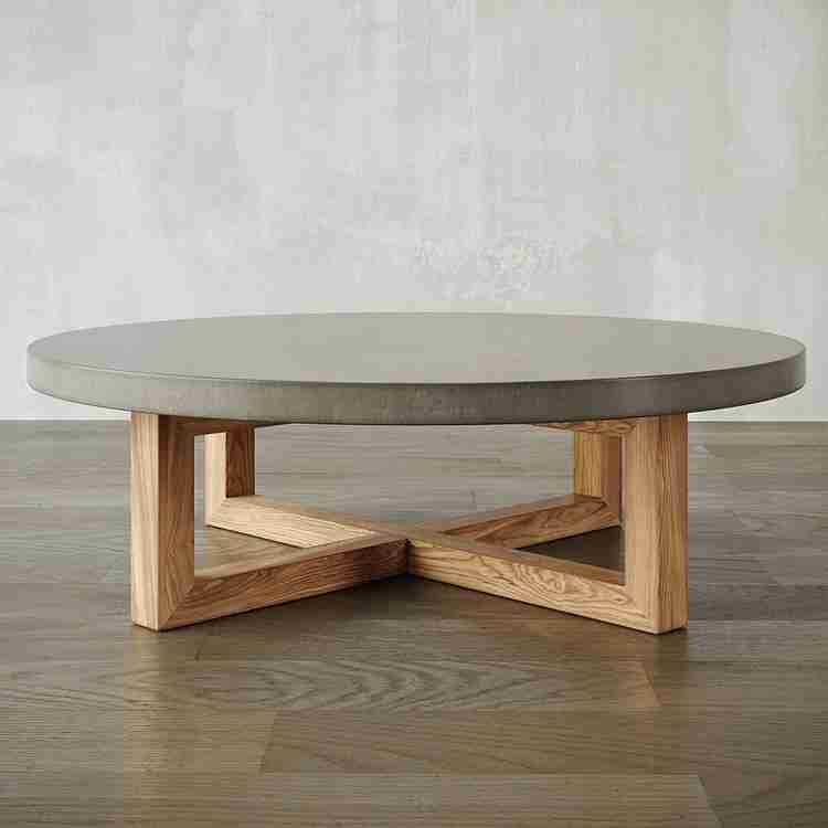 Gray concrete coffee table hotsell