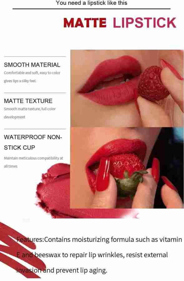 GFSU Matte liquid red lipstick long lasting & waterproof & new