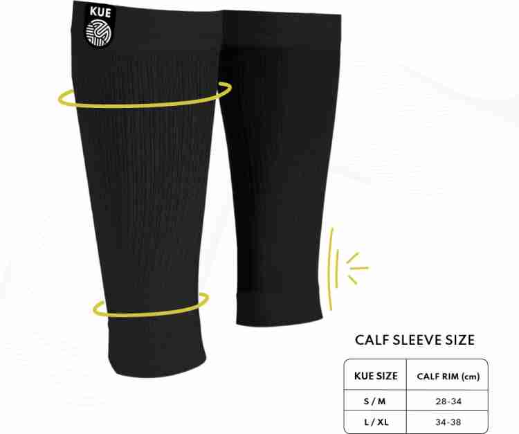 KUE Calf Compression Sleeve for Men & Women (L/XL) Knee Support - Buy KUE  Calf Compression Sleeve for Men & Women (L/XL) Knee Support Online at Best  Prices in India - Fitness