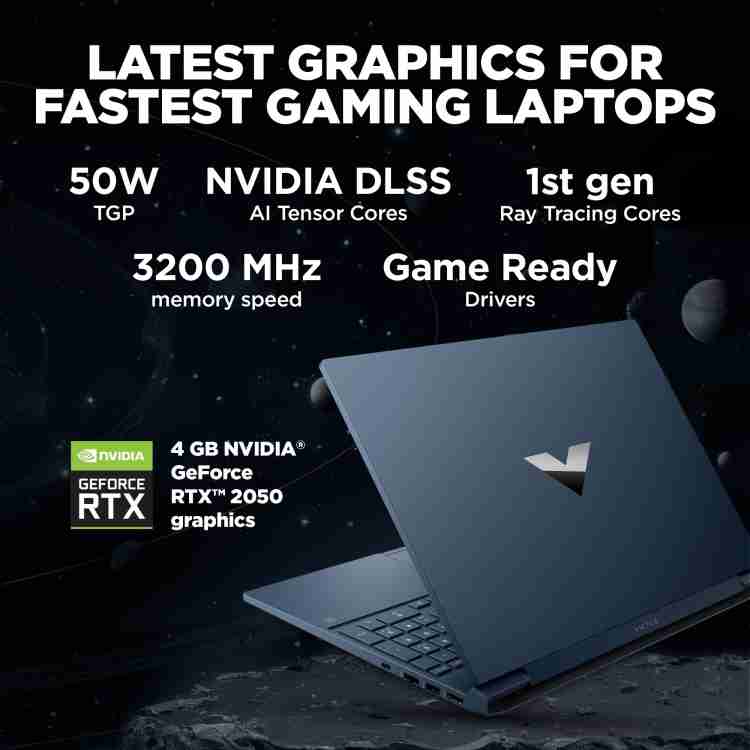 HP Victus Intel Core i5 12th Gen 12450H - (16 GB/1 TB SSD/Windows 11 Home/4  GB Graphics/NVIDIA GeForce RTX 2050/50 TGP) 15-FA1145TX Gaming Laptop