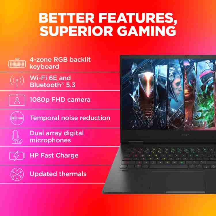 HP OMEN Intel Core i7 14th Gen 14700HX - (16 GB/1 TB SSD/Windows 11 Home/8  GB Graphics/NVIDIA GeForce RTX 4070/140 W) 16-wf1026TX Gaming Laptop  Rs.197507 Price in India - Buy HP OMEN