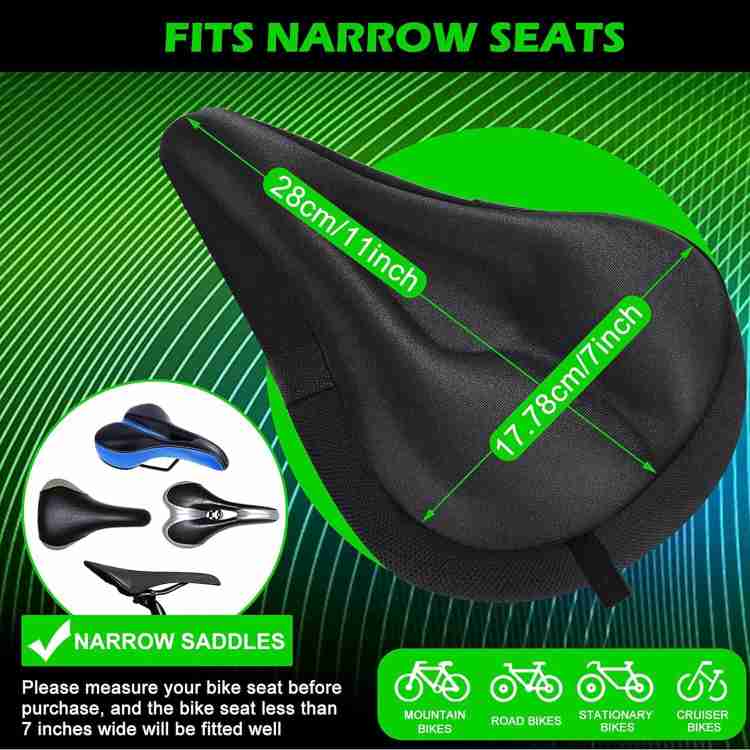 Soft seat cover for exercise bike top