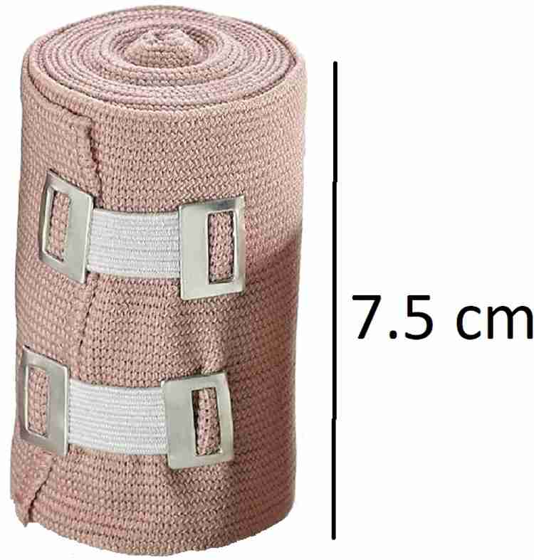 A TAPE Elastic Compression Bandage Stretches up to 15ft Pack of 4 7.5cm 5ft Crepe Bandage Price in India Buy A TAPE Elastic Compression Bandage Stretches up to 15ft Pack of 4