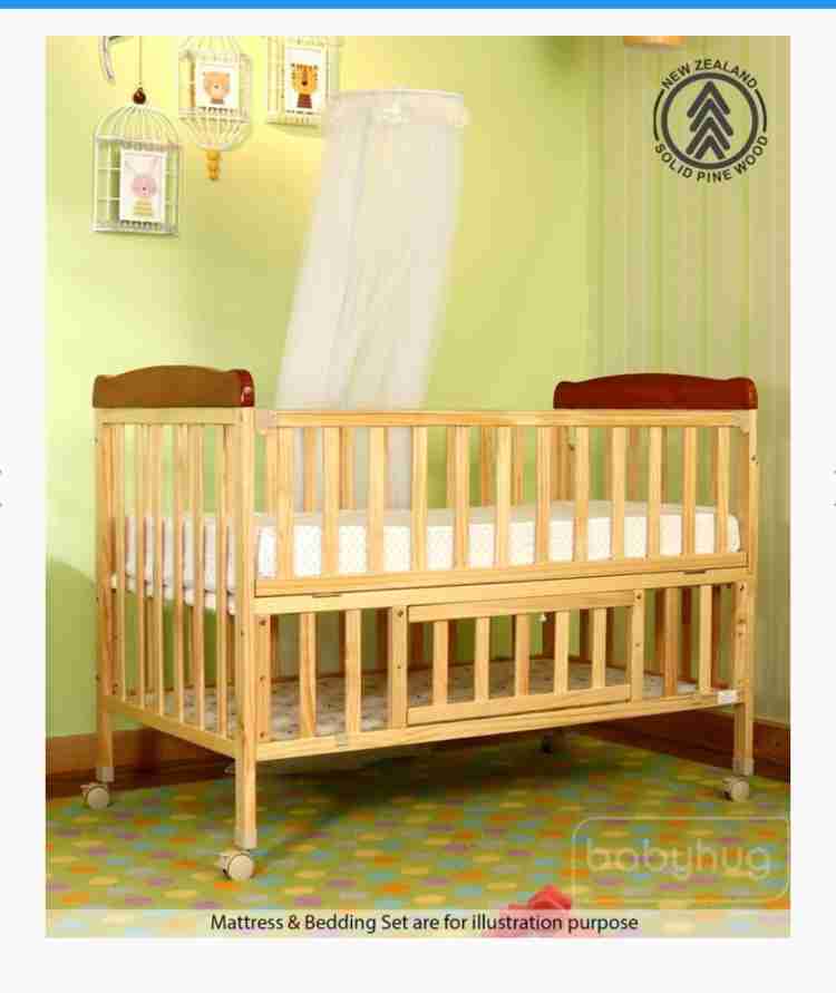 Babyhug store wooden cot