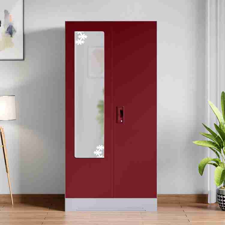 Godrej Interio Slimline 2 Door with Locker and Drawer and Star Design Mirror Metal Almirah Price in India Buy Godrej Interio Slimline 2 Door with Locker and Drawer and Star Design