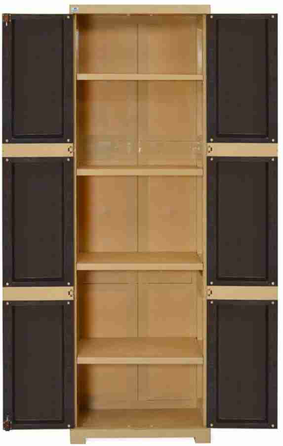 NILKAMAL FLFMDR2BWBNBSTWBN Contemporary Plastic Cupboard (Weather Brown,  Biscuit) in Ernakulam at best price by Alluro Interior Concepts - Justdial