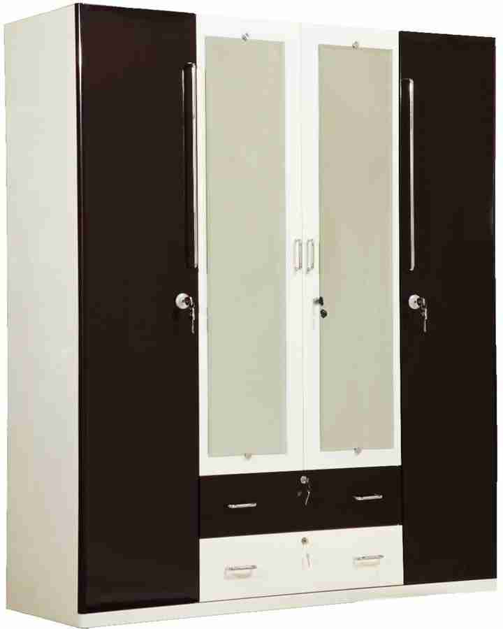 Steel wardrobe 4 door cheap