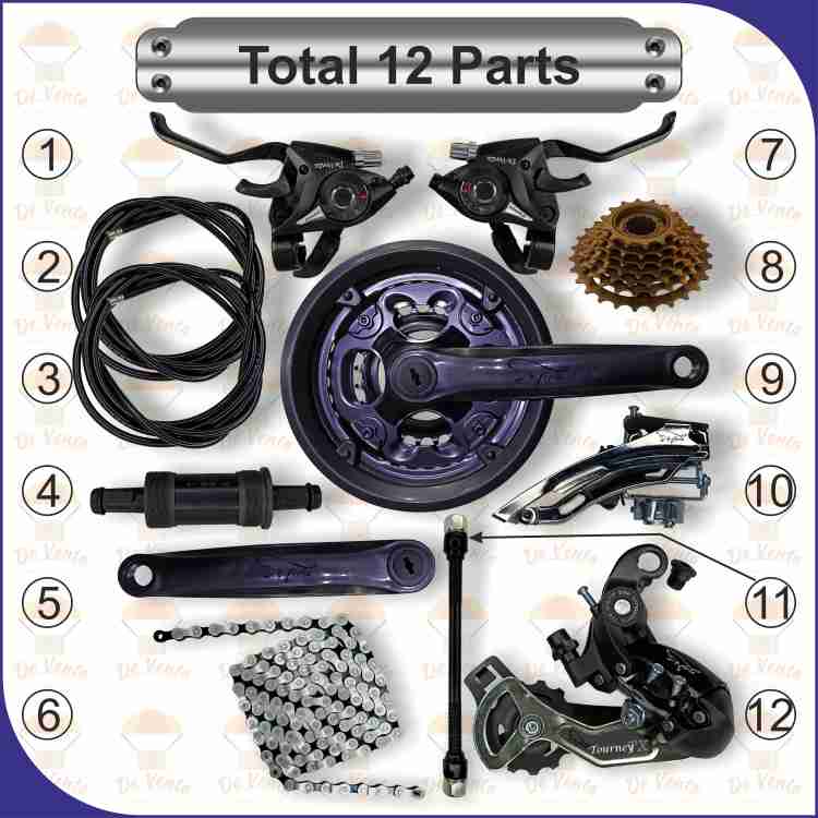 Bicycle 5 store speed gear kit