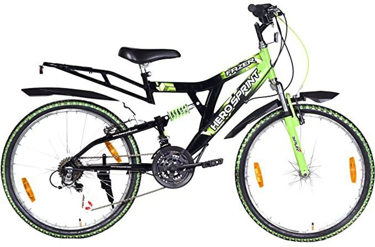 hero sprint 26t winner 18 speed black and green