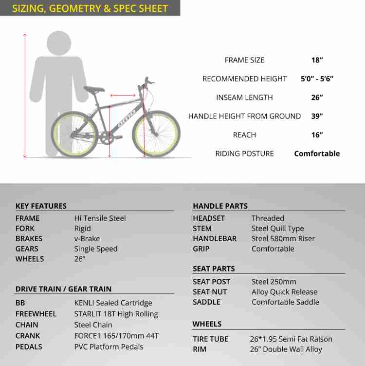 Cannondale catalyst 2024 size chart