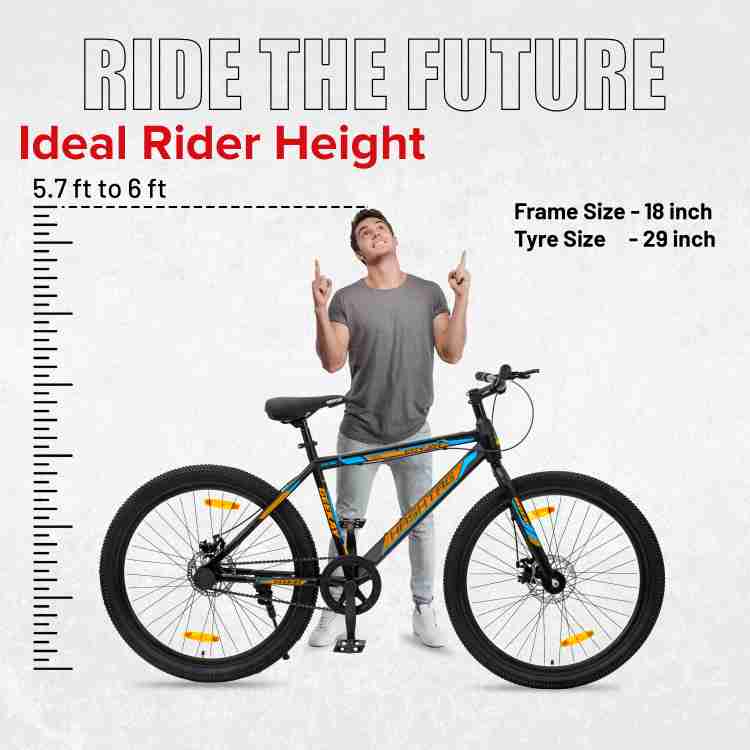 Geekay Hashtag 29T Single Speed Cycle with Dual disc brakes Black Orange 29 T Hybrid Cycle City Bike Price in India Buy Geekay Hashtag 29T Single Speed Cycle with Dual disc