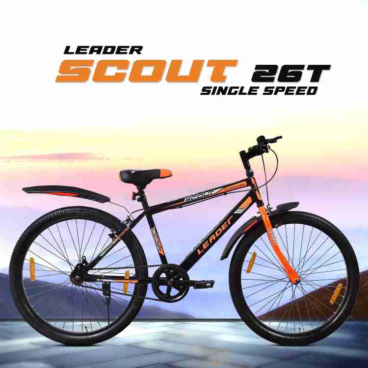 LEADER Scout MTB Mountain Bicycle without Gear for Men 26 T Mountain Cycle Price in India Buy LEADER Scout MTB Mountain Bicycle without Gear for Men 26 T Mountain Cycle online