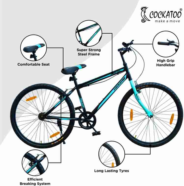 COCKATOO Wanderer Bicycle Without Gear Power Brake 26 T Road Cycle 