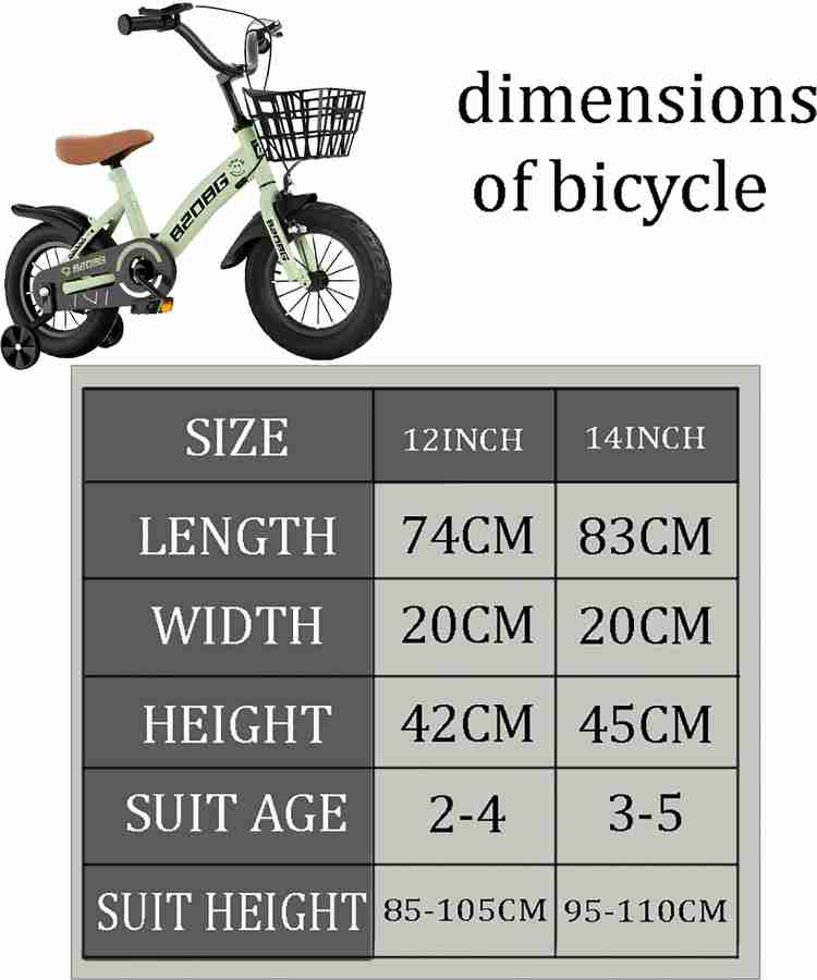 12 inch bike suitable for what age outlet