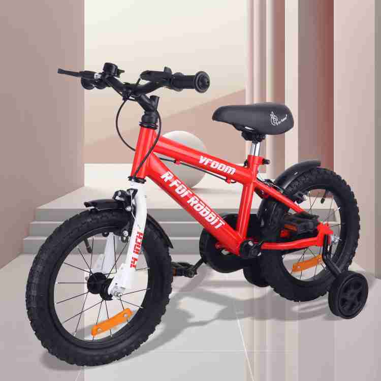 R for Rabbit Vroom Bicycle for Kids 14 Cycle for 3 5 Years Training Wheels 90 Installed 10 T Road Cycle Price in India Buy R for Rabbit Vroom Bicycle for