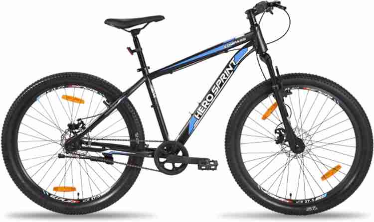 HERO CYCLES Sprint Compass 27.5 Dual DISC Single Speed Mountent Bike 27.5 T Mountain Cycle Price in India Buy HERO CYCLES Sprint Compass 27.5 Dual DISC Single Speed Mountent Bike 27.5