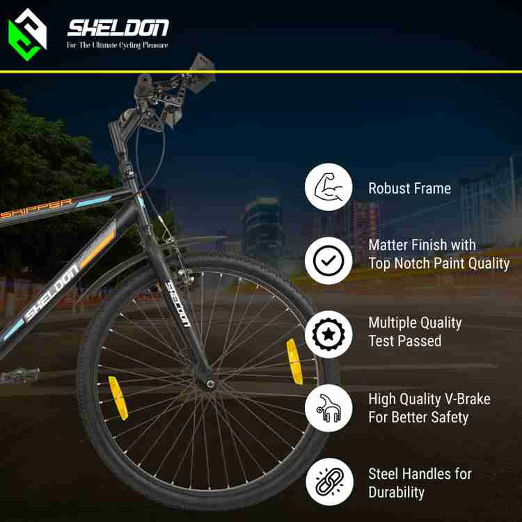 Sheldon SKIPPER SINGLE SPEED WITH COMPLETE ACCESSORIES 26 T Hybrid Cycle City Bike Price in India Buy Sheldon SKIPPER SINGLE SPEED WITH COMPLETE ACCESSORIES 26 T Hybrid Cycle City Bike online at Flipk...