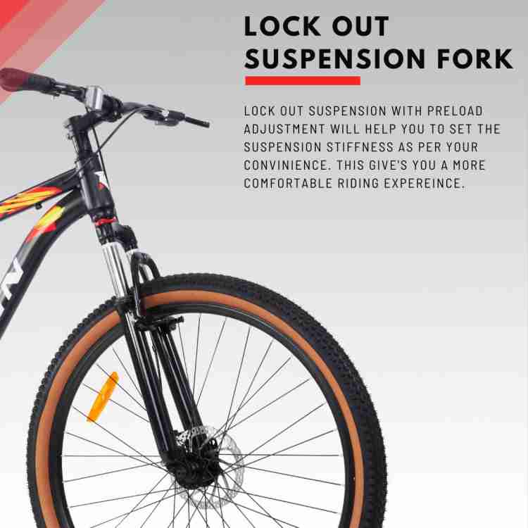 REVIN Fuse Mountain Bike Lockout Suspension Light Carbon