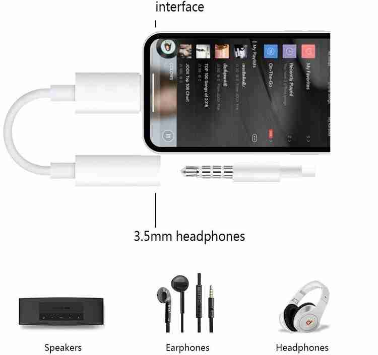 sokobi Lightning Cable 0.3 m 3.5mm Jack Audio Cable for Apple