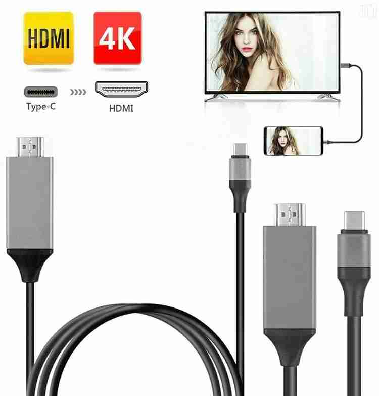 VOOCME USB C to HDMI Cable 4K 60Hz Type C HDTV Adapter Thunderbolt 3 Compatible for Envy Galaxy S21 S20 Ultra Note 20 Switch Oneplus 9 etc USB Cable Price in India Buy