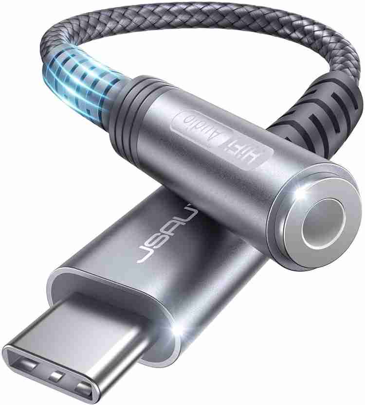 Verilux USB Type C Cable 2 m USB Type C to 3.5mm Female Headphone Jack Adapter USB C to Aux Audio Dongle Verilux Flipkart