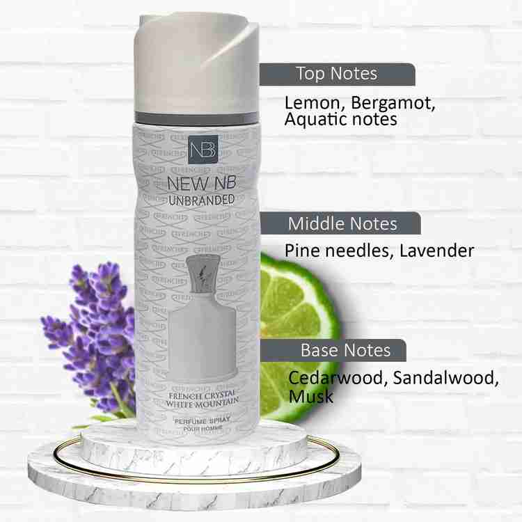 NEW NB French Crystal White Mountain Perfume Spray For Men