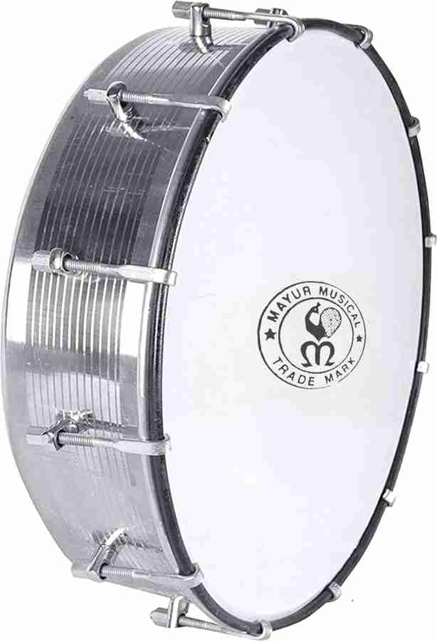 Mayur Musical Tasha Drum Steel Nasik Dhol with 2 Stick and Belt Dholak 14 Inch Conga Price in India Buy Mayur Musical Tasha Drum Steel Nasik Dhol with 2 Stick and