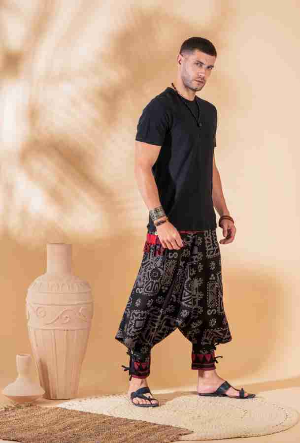 The Veshti Company Printed Cotton Men Harem Pants - Buy The Veshti Company  Printed Cotton Men Harem Pants Online at Best Prices in India