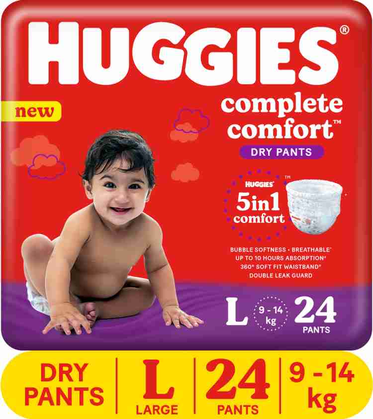 Huggies Complete Comfort Dry Pants Large with 5 in 1 Comfort L