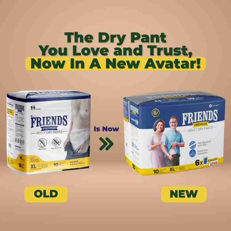 Buy Friends Pullup Pant Style Adult Diapers - XL-XXL Online at Best Price  of Rs 650 - bigbasket