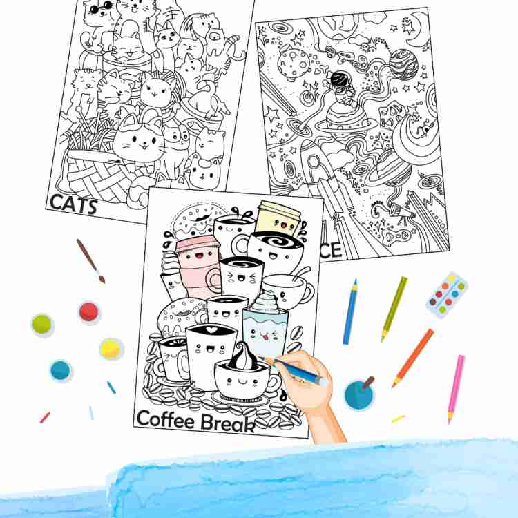 doodle art coloring pages for kids