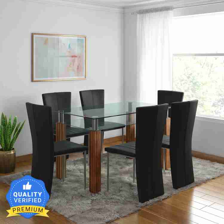RoyalOak Iris Engineered Wood 6 Seater Dining Set Price in India Buy RoyalOak Iris Engineered Wood 6 Seater Dining Set online at Flipkart