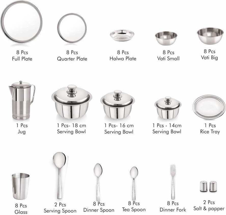 naaptol kitchen set 81 pieces