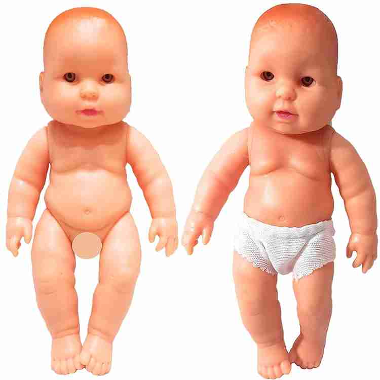 TinyTroves Set Of Boy Girl Doll 2 Mini Soft Rubber Dolls For